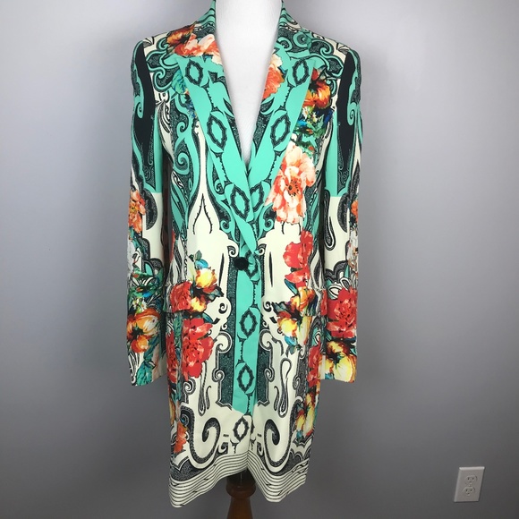 Etro Milano Colorful Floral Long Jacket - Picture 3 of 11